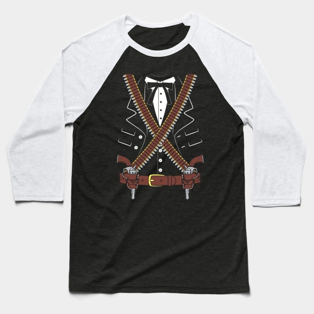 Gunslinger Sheriff Halloween Costume Baseball T-Shirt by SolarFlare